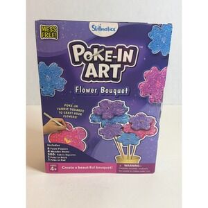 Skillmatics Poke-In Art Flower Bouquet DIY Fabric Craft Kit Ages 4+ Mess Free